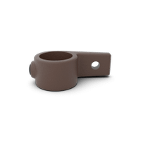 Buiskoppeling Oogdeel enkele lip - vintage bruin-B / 26,9 mm